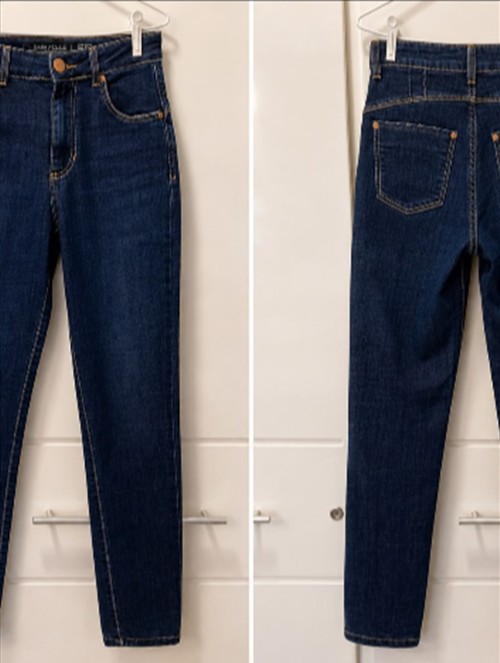 Calça Jeans Skinny Escura — Jeans & Calças