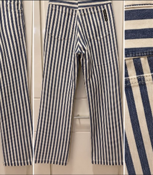 Calça Listrada — Jeans & Calças