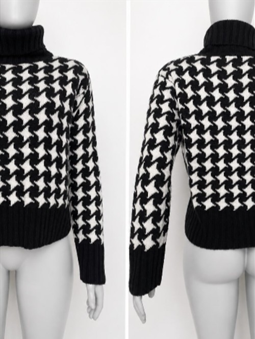 Suéter Pied-de-Poule — Blusas & Casacos