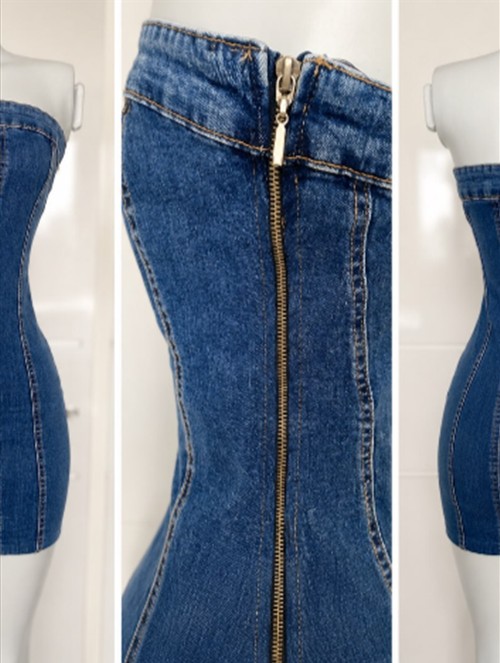 Saia Jeans — Blusas & Casacos