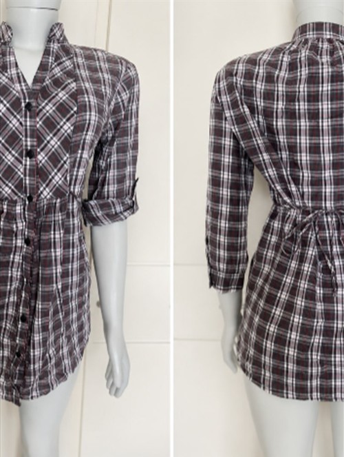 Vestido Chemise Xadrez — Vestidos & Festa