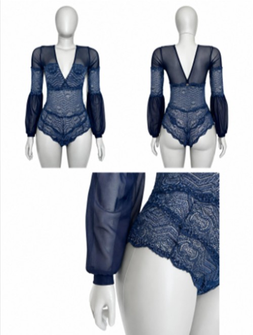 Body Azul de Renda — Lingerie