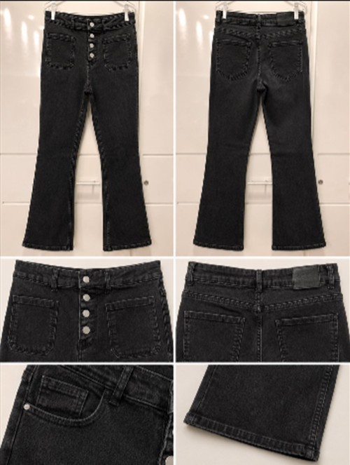 Calça Jeans Preta — Jeans & Calças